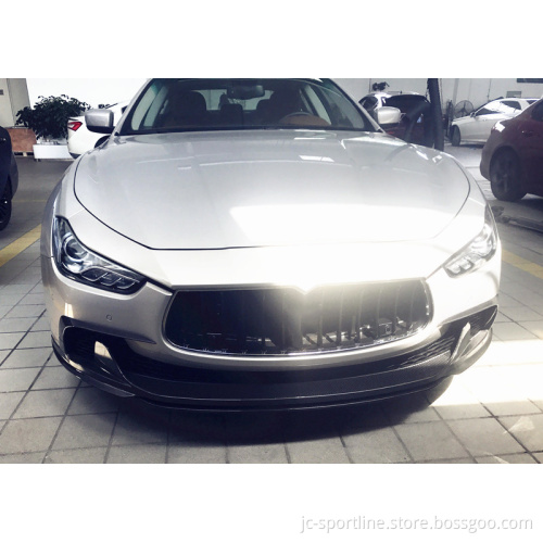 Carbon Fiber Front Lip Spoiler for Maserati Ghibli S Q4 Sedan 2014-2016